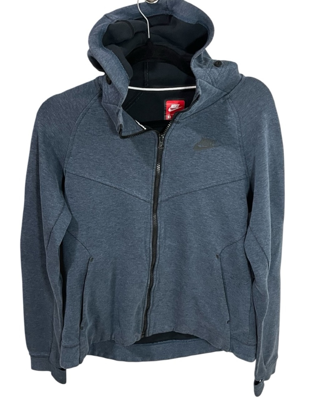 Nike Women’s Tech Fleece Hoodie Squadron Blue/Black Size Medium Full Zip